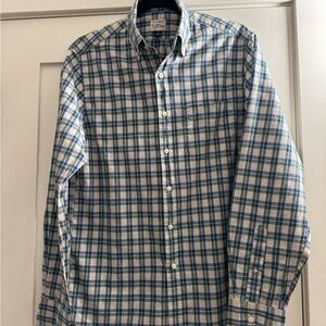 J. Crew Blue and Green Checkered Shirt
